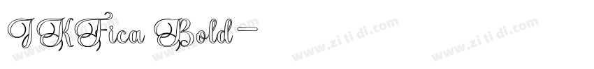IKFica Bold字体转换
